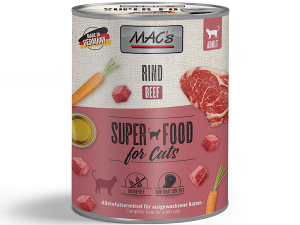 Mac's Katten Natvoer Blikjes 800g rund
